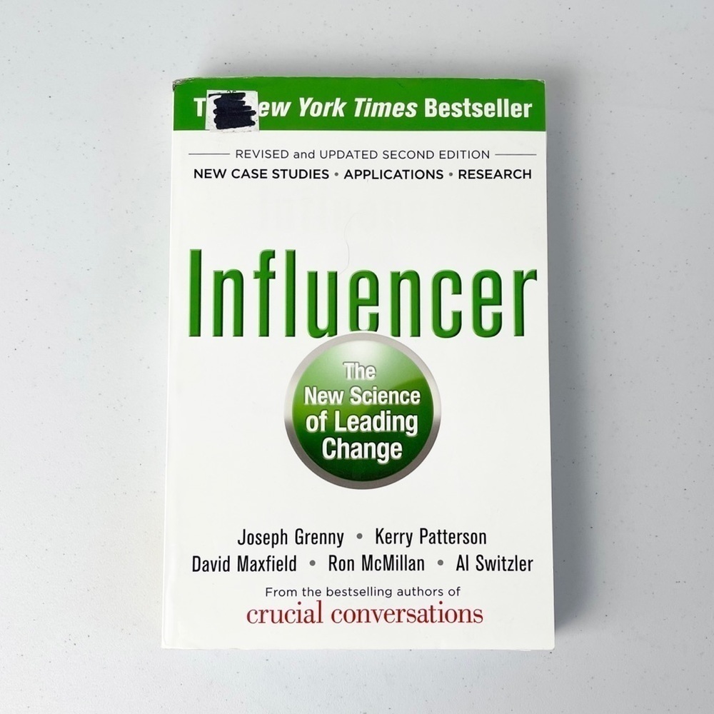 Influencer The New Science of Leading Change Paperback Textbook